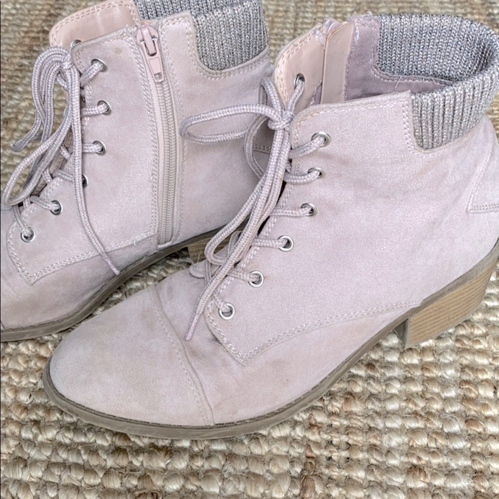 Justice Booties in blush